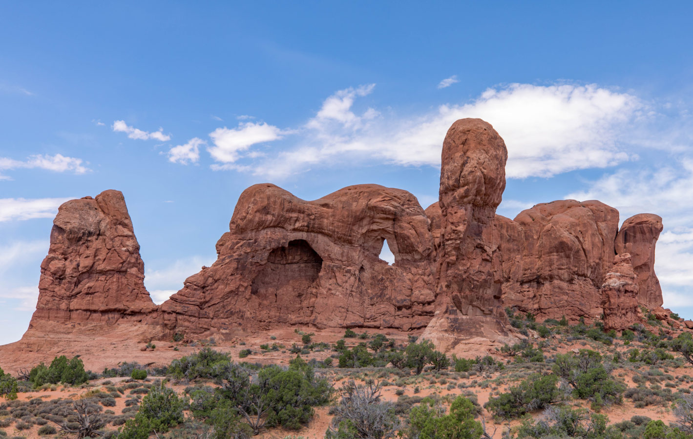 Double Arches Trail View
