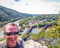 At the top of Overlook Cliffs, Harpers Ferry, WV