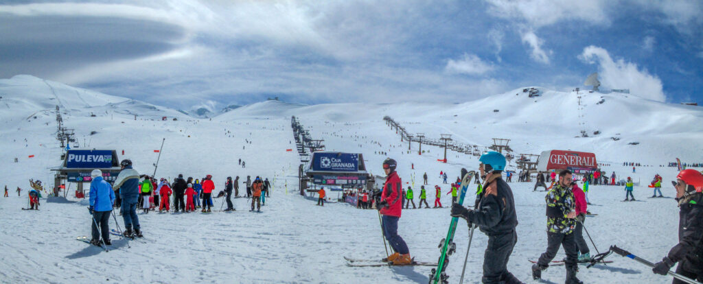 Borreguiles mid-station at Sierra Nevada ski area