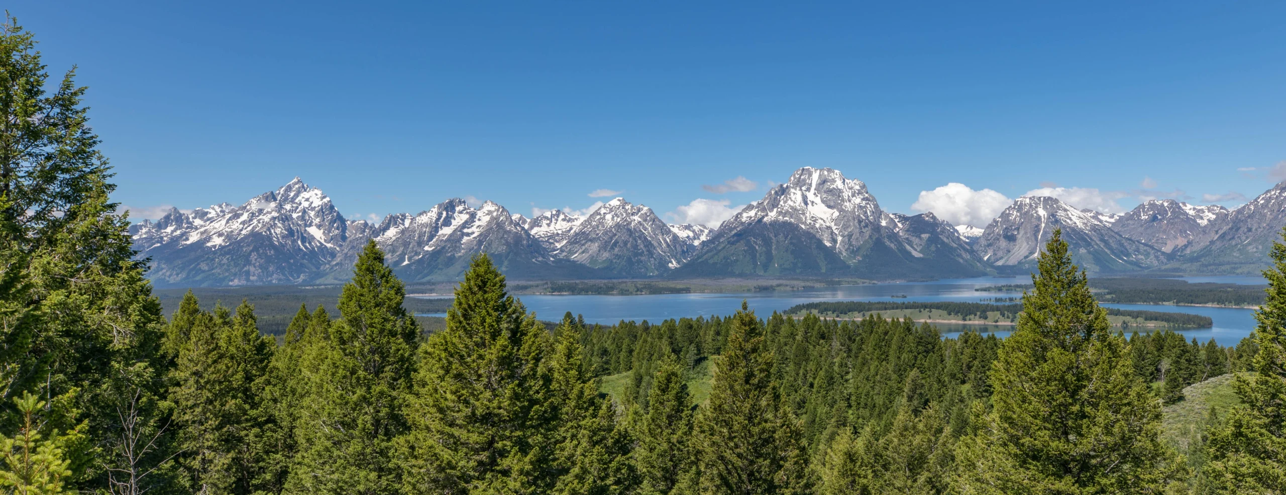 View of the Teton Mountains from Grand Teton National Park