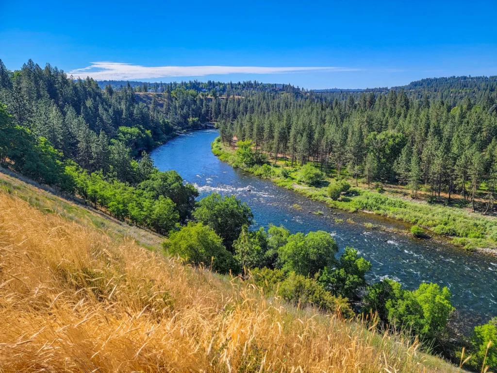 The Spokane River gorge seen from the Centennial Trail