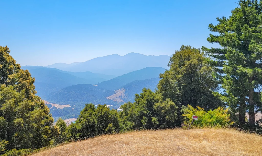 Blue ridges of southern Humboldt County