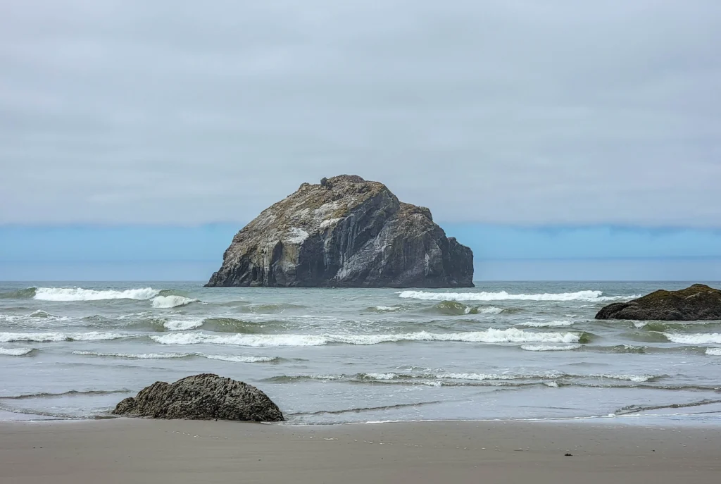Face Rock and the surrounding sea stacks at low tide, Bandon Beach, Oregon