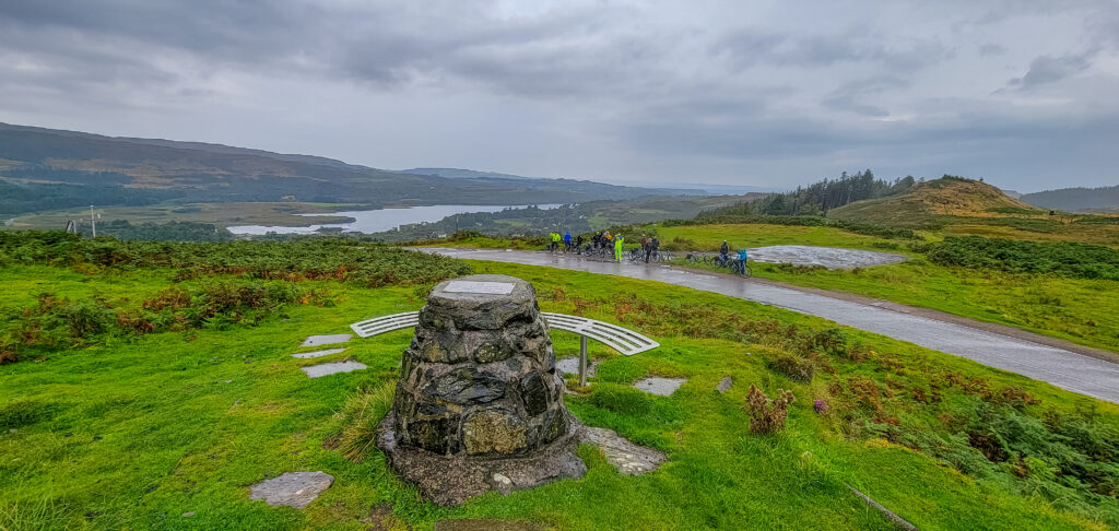 Brian Molyneux memorial cairn (founder of the Tour of Mull Rally)