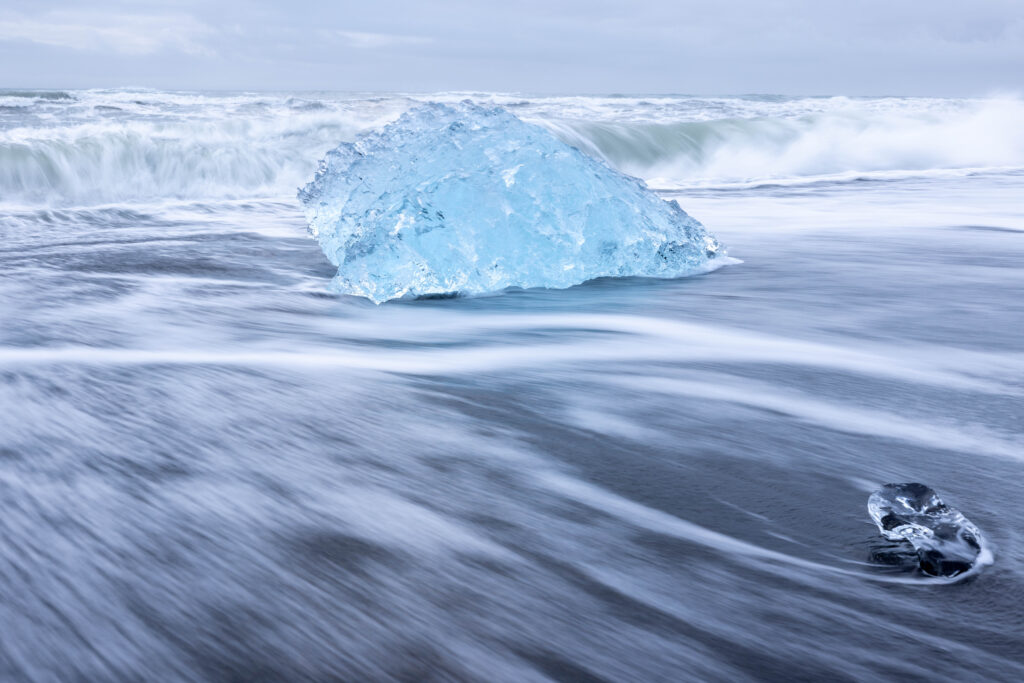 Ice chunk on Diamond Beach