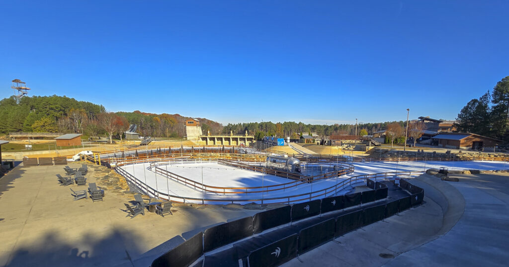 Winter Ice Skating Area