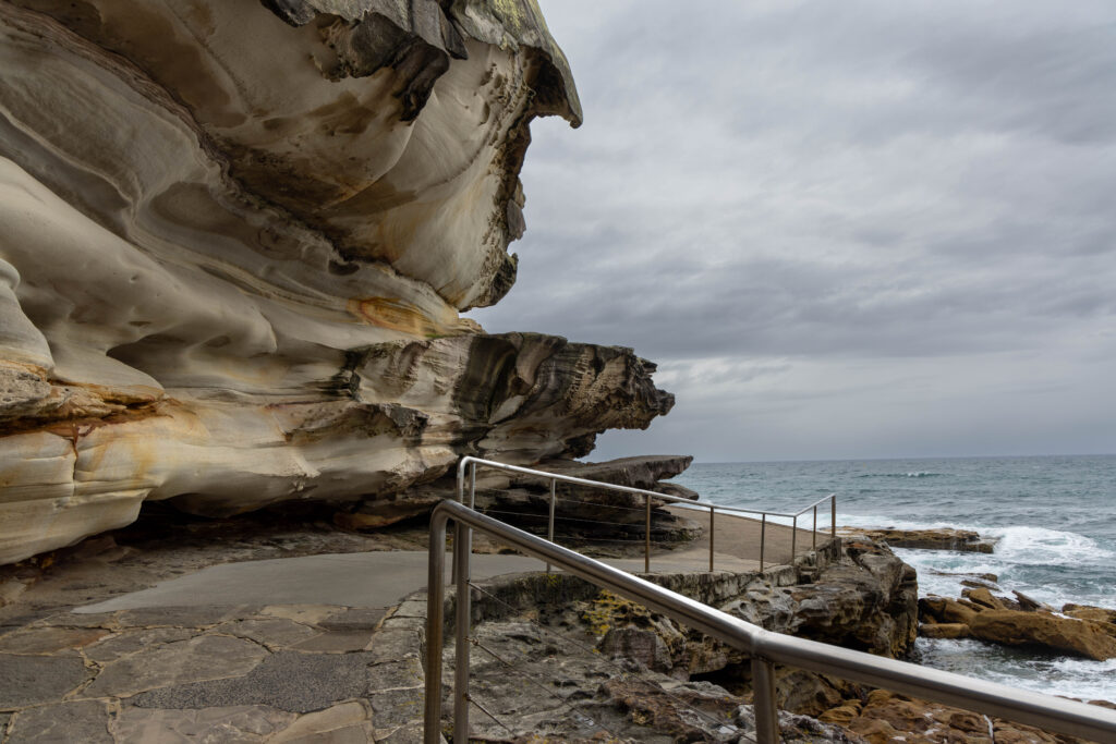 Sandstone Cliffs on Bondi to Bronte Beach Walk