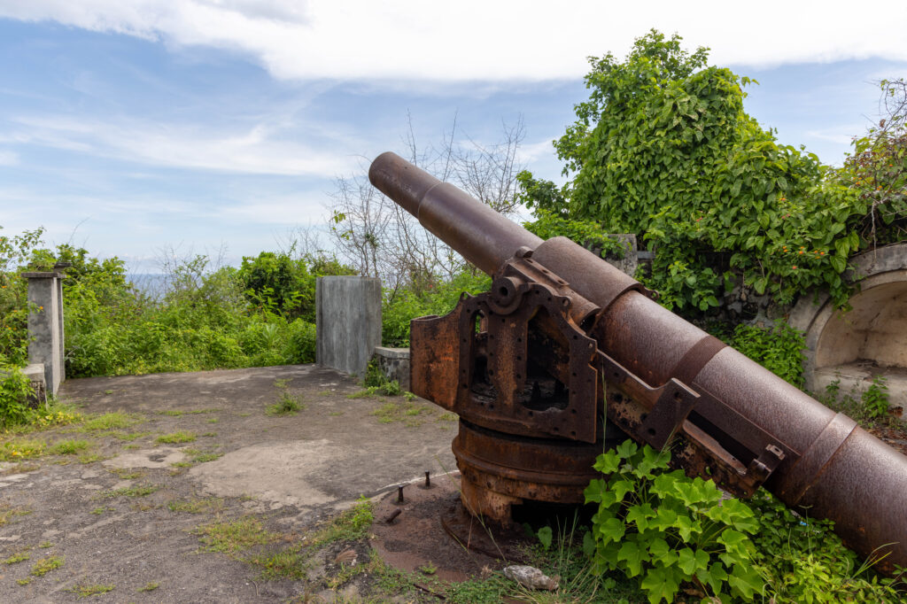 Lombok Island Japanese cannon emplacement