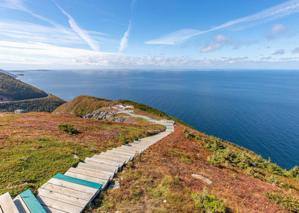 Top of Skyline Trail on Cape Breton Island