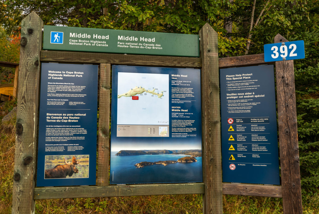 Middle Head Trail Marker