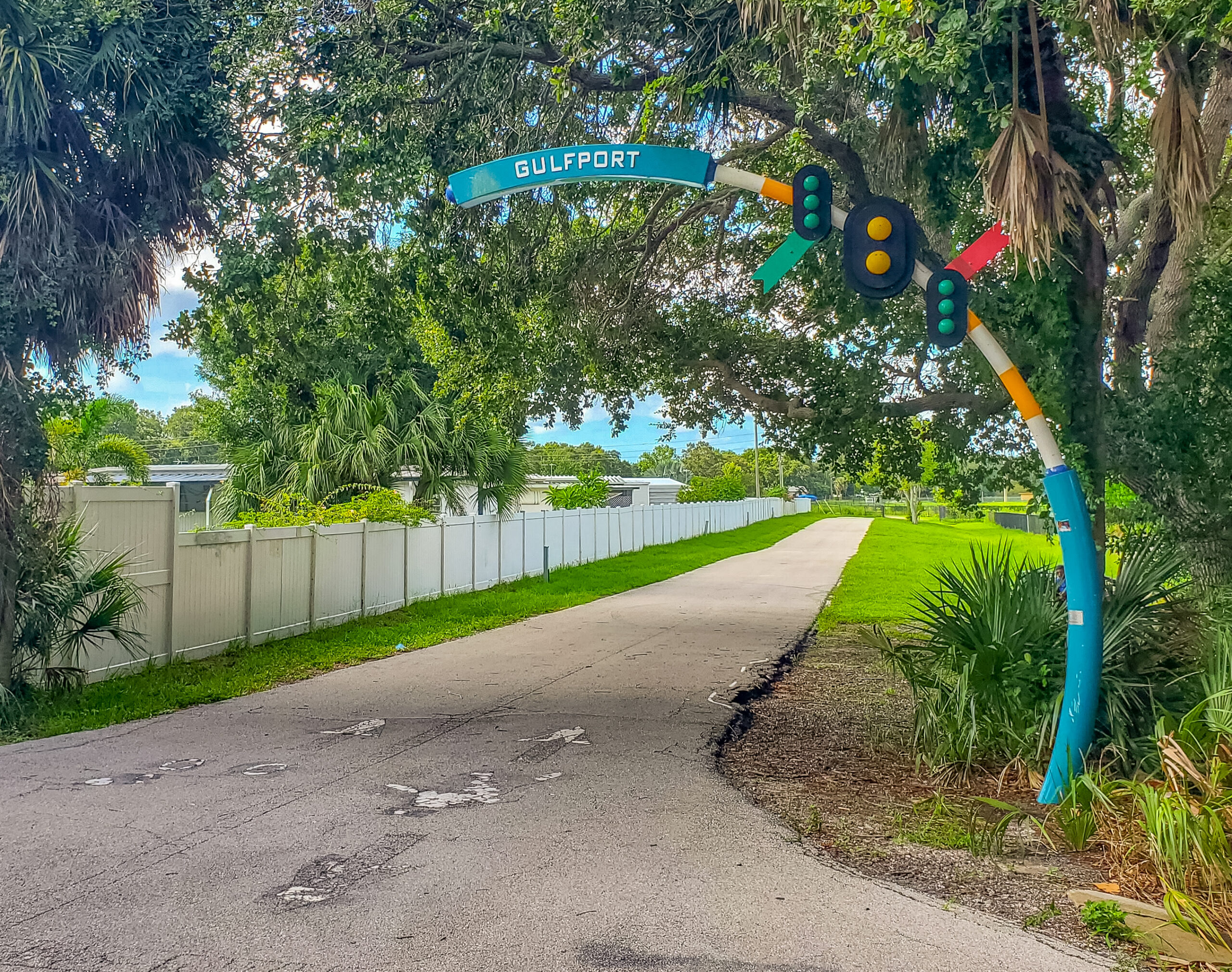 Gulfport Spur Trail Marker