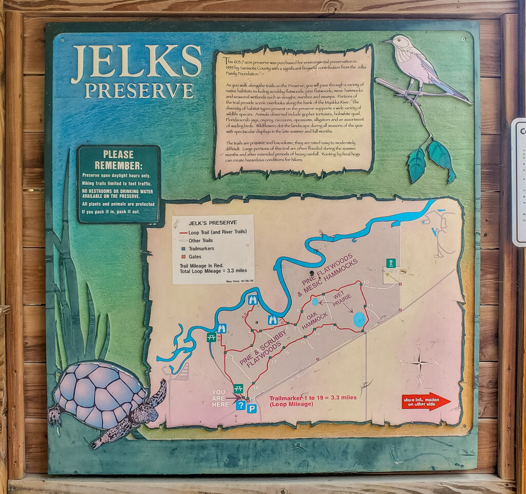 Jelks Preserve Trail Map