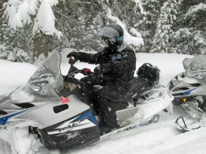 Snowmobiling from West Yellowstone
