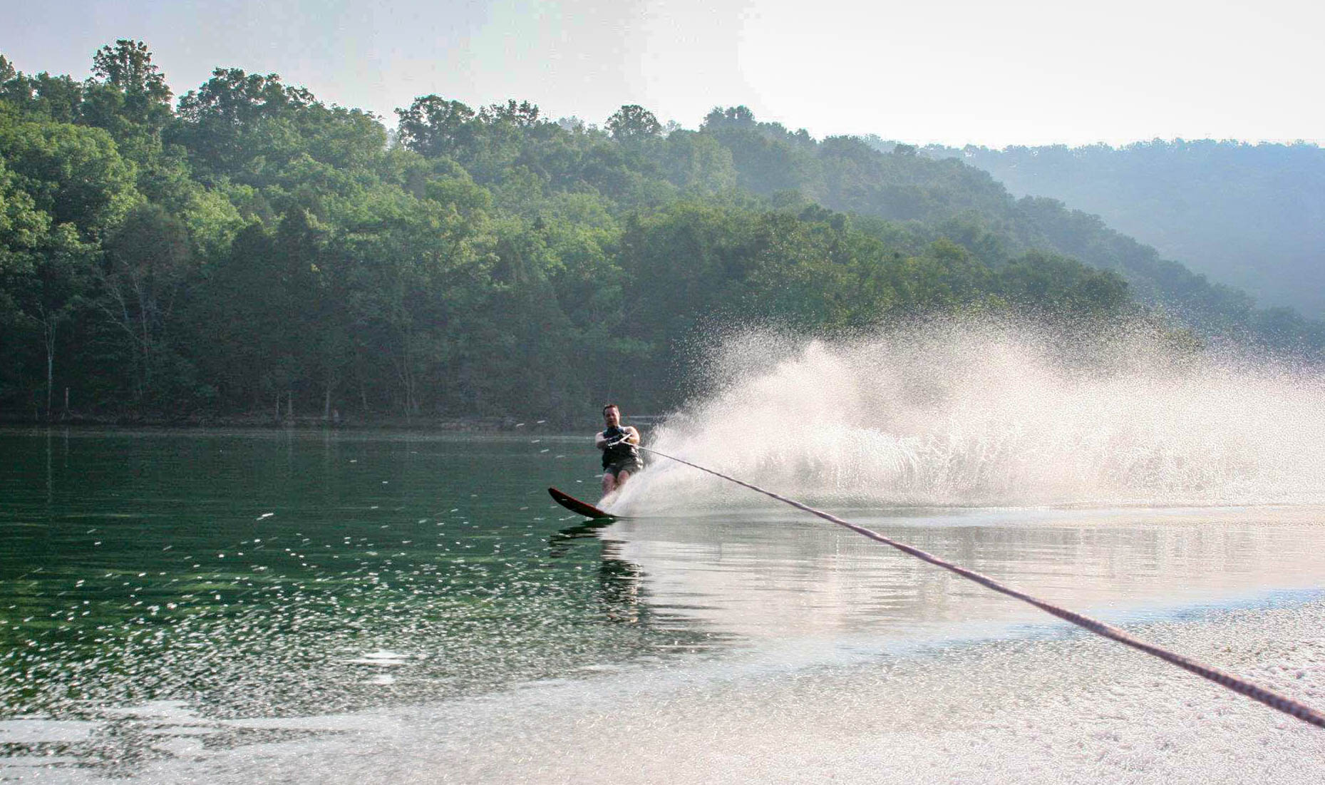 Tony water skiing in TN