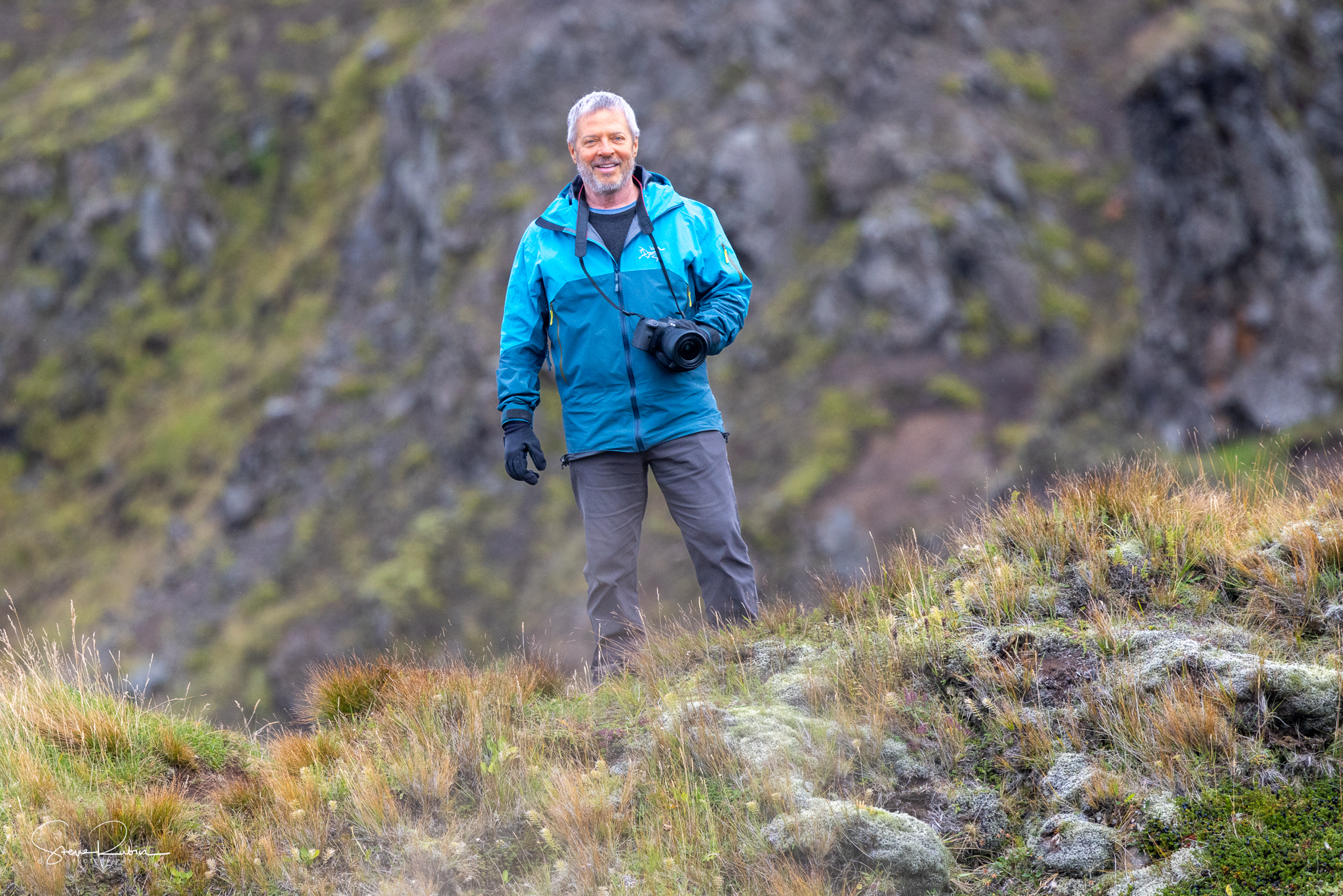 Tony hiking in Iceland